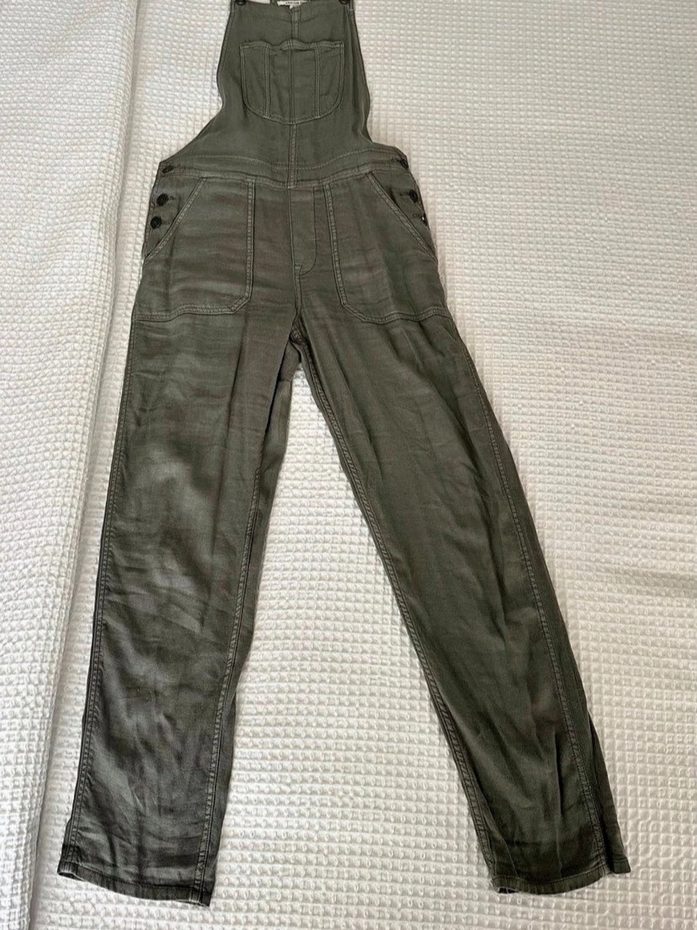 American Eagle Olive Green Overalls